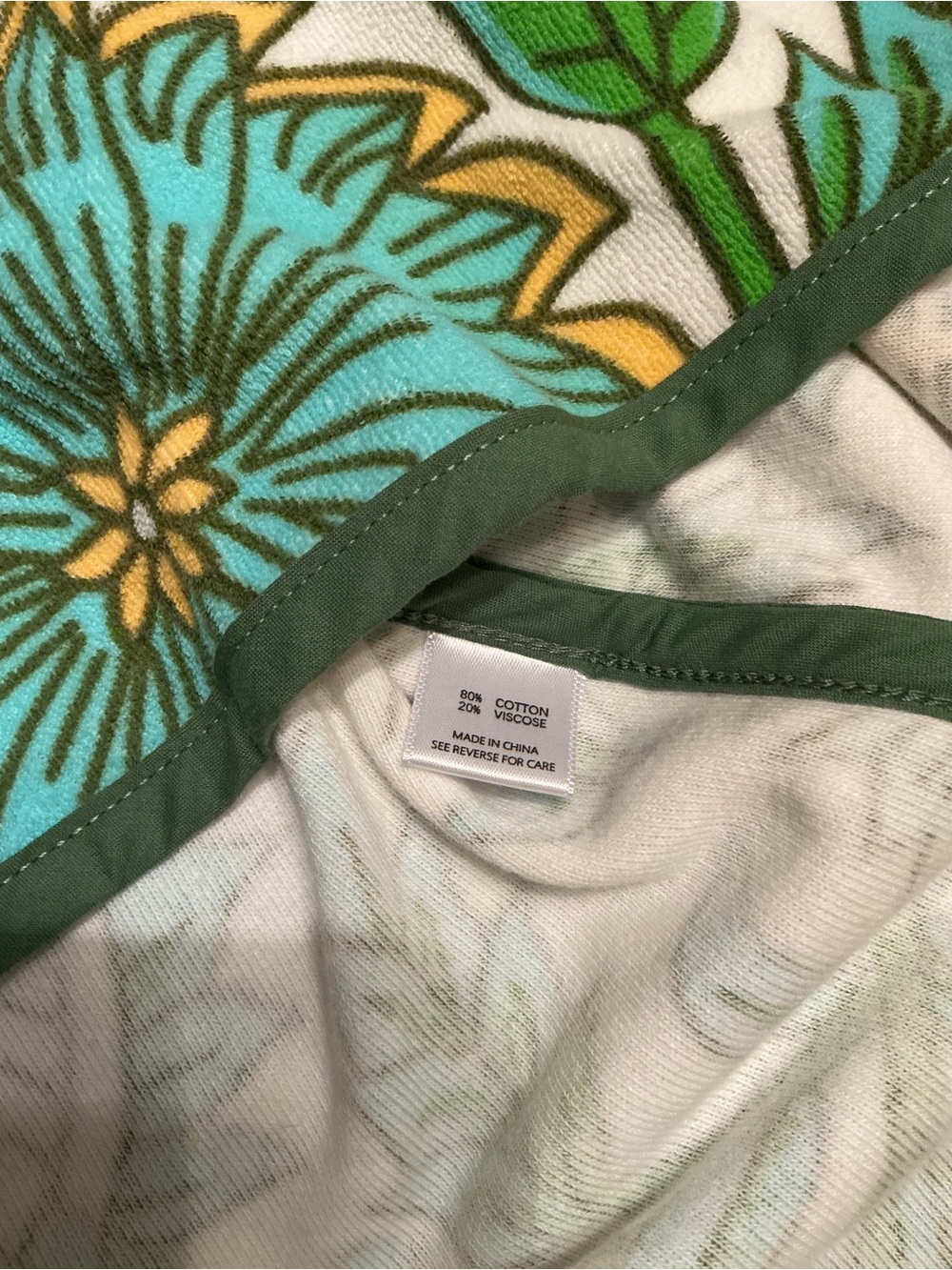 Tuckernuck Beach Lagoon Wildflower Terry Cabana Swim Coverup Hoodie M/L NWT - Picture 10 of 14